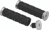 Kuryakyn® Dillinger Grips combine a narrow profile with ribbed EPDM rubber for aggressive grip, commanding control and a soft, vibration dampening foundation to combat hand and forearm fatigue.
<ul>
  <li>Removable aluminum end caps allow use/inst...