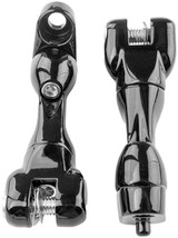 Kuryakyn Adjustable Passenger Peg Mounts for Harley-Davidson – Gloss Black Part #10187
