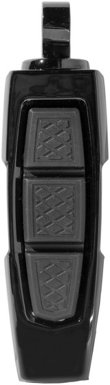 Kuryakyn Enygma Pegs with Adapter - Gloss Black for Motorcycle Customization
