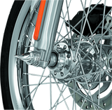 Kuryakyn Twisted Axle Caps Chrome for Harley Davidson and Sportster Models