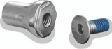 Kuryakyn Replacement Tapered Peg Mount with Screw – Chrome Finish for Motorcycle Foot Pegs