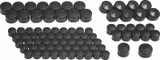 Kuryakyn Kool Kaps Engine Kit for Twin Cam & Evolution Motors, Gloss Black - Part #2452