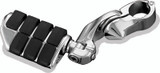 Kuryakyn Tour-Tech Cruise 4-inch Mount Arm with Dually ISO Pegs – 1-1/4 inch Clamp, Chrome Finish