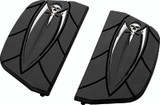 Kuryakyn Zombie Passenger Board Covers with Traditional D-Shaped Passenger Kit - Black (Part Number 4572)