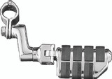 Kuryakyn Dually ISO Offset Highway Pegs with 1-1/4 Inch Clamp Chrome Pair