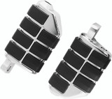 Kuryakyn Dually ISO Peg with Male Mount Adapter in Chrome – Comfortable Vibration Damping for Harley-Davidson and Metrics