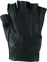 Kuryakyn Leather By River Road Tucson Shorty Gloves Black - Medium