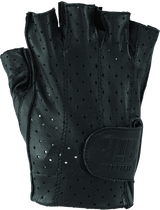 Kuryakyn Leather River Road Tucson Shorty Gloves for Men - Large Black