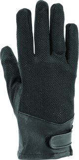 Kuryakyn Leather By River Road Pecos Leather Mesh Gloves - Black, Large