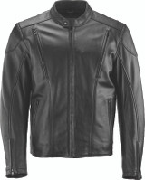 Kuryakyn River Road Race Leather Jacket for Powersports - Black, 4XL