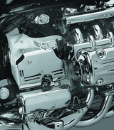 Kuryakyn Transmission Side Cover Set for 1997-2004 Honda Valkyrie – Chrome Finish