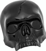 Kuryakyn Skull Horn Cover Black for Harley-Davidson Touring Models Part #5731