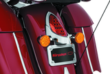 Kuryakyn L.E.D. Curved License Plate Frame for Indian Motorcycles with Chrome Finish – Part #5699