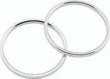 Kuryakyn Knurled Accent Rings Chrome Pair for Motorcycle Handgrips Part #6220