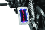 Kuryakyn Nova Curved Vertical Mount Side License Plate Holder Chrome