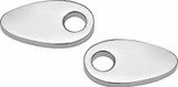 Kuryakyn Fender Strut Adapter Plates for Harley-Davidson Models with Chrome Finish (Part #2577)