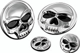 Kuryakyn Replacement Components Zombie Medallions 1 inch Diameter Chrome