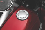 Kuryakyn Vented Flush Mount Gas Cap Chrome - Part 7434 for Powersports Vehicles
