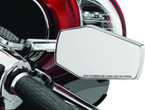 Kuryakyn Hex Mirrors Chrome - Wide Angular PowerSports Side View Mirrors with Adjustable Pivot