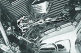 Kuryakyn Flame Shift Linkage Chrome Part 1072 for Powersports Vehicles