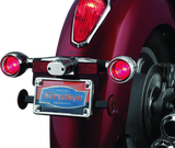 Kuryakyn Deep Dish Bezels with Red Lenses for Honda VTX1800 and Kawasaki Vulcan 2000