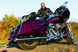 Kuryakyn Fixed Mounts Multi-Purpose Driver & Passenger Backrest for Harley Touring Models (Part #1662) in Chrome