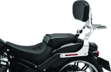 Kuryakyn Fixed Mounts Multi-Purpose Driver & Passenger Backrest with Luggage Rack for Harley Davidson 2018-2021 Fat Boy and Breakout Models