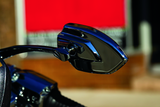 Kuryakyn Phantom Mirrors Gloss Black – Aggressive Angular Design with Large Convex View for Powersports Vehicles