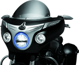 Kuryakyn Driving Light Bezels for Indian Chieftain and Roadmaster – Chrome Accent Trim Part 5622