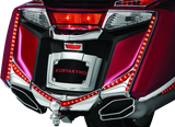 Kuryakyn L.E.D. Vertical Rear Light Strips for 2012-2017 Honda GL1800 Gold Wing F6B with Chrome Red Lens