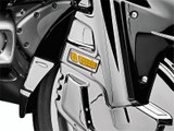 Kuryakyn LED Front Reflector Conversion Light Amber Chrome for Honda Gold Wing F6B and GL1800 Models
