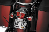 Kuryakyn Taillight Visor Without Slots Chrome – Stylish PowerSports Cover for Enhanced Rear Aesthetics