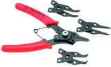 BikeMaster Snap Ring Pliers Set with Hardened Steel Tips and Spring-Assist Handles