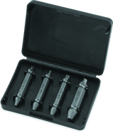BikeMaster 4-Piece Screw Extractor Set – Heavy-Duty Steel for Stripped and Rusted Screws