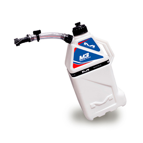 Matrix Concepts M4 0.4 Gallon Utility Can White-Blue for Powersports