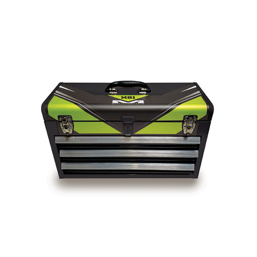 Matrix Concepts M81 Worx Box - Green Steel Lockable Tool Storage with Drawers and Lid Storage