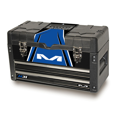 Matrix Concepts M31 Worx Tool Box - Blue with Aluminum Drawers and Removable Tray