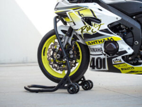 Vortex Racing Front Stand Head Lift - Durable PowerSports Race Stand with Adjustable Pins and Smooth Mobility