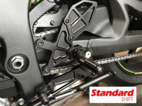 Vortex Racing Rear Set for Kawasaki ZX-10R Ninja ZX1000 (2016-2020) and ZX-10RR (2017-2020) – Black