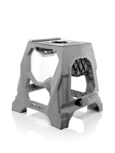 Acerbis Bike Stand 711 in Gray – Heavy-Duty Motorcycle Stabilizer with Anti-Slip Surface and Customizable Features
