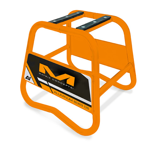 Matrix Concepts A1 Aluminum Stand in Orange for Powersports Bikes up to 450cc