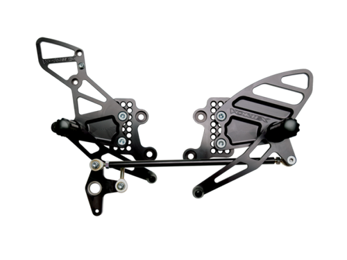 Vortex Racing RS205K Adjustable Rearsets for Honda CBR Series - Black