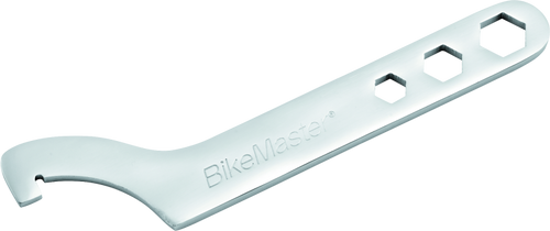 BikeMaster Shock Spanner Wrench - Part Number 151698 for Steering Head Nuts