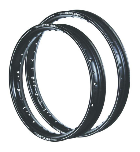 Excel A60 Rims 19x2.15 Black – Professional Racing Wheel for Powersports