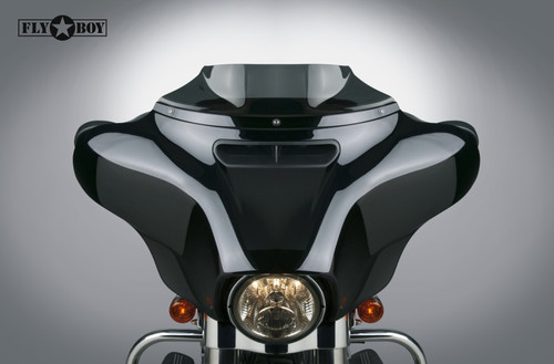 National Cycle N27410 FlyBoy Custom Windscreen for Harley Davidson FLHT Series - D. Tint