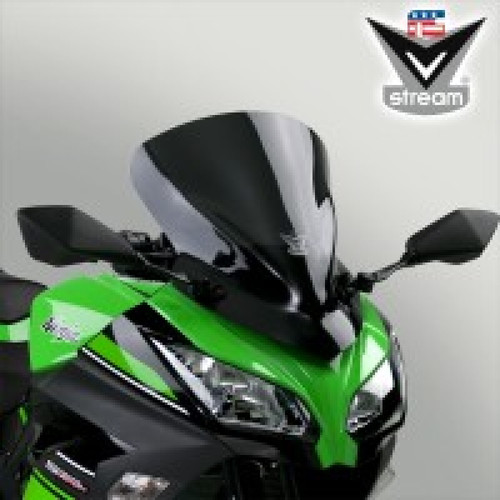 National Cycle N20108 Kawasaki EX300 Ninja 300/250 V Stream/ Wave Low Windshield - Clear Dark Tint
