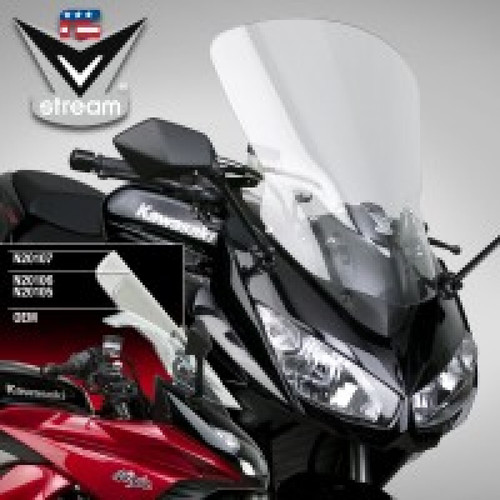 National Cycle V Stream Mid Windshield for Kawasaki Z1000SX Ninja 1000 (Part N20107) — Clear
