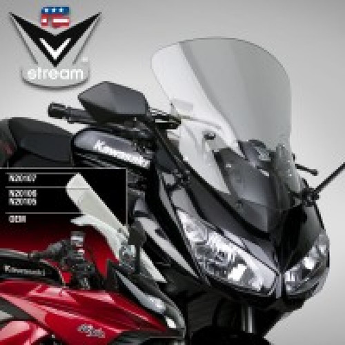 National Cycle V Stream/ Wave Low Windshield for Kawasaki Z1000SX Ninja 1000 - Clear Light Tint
