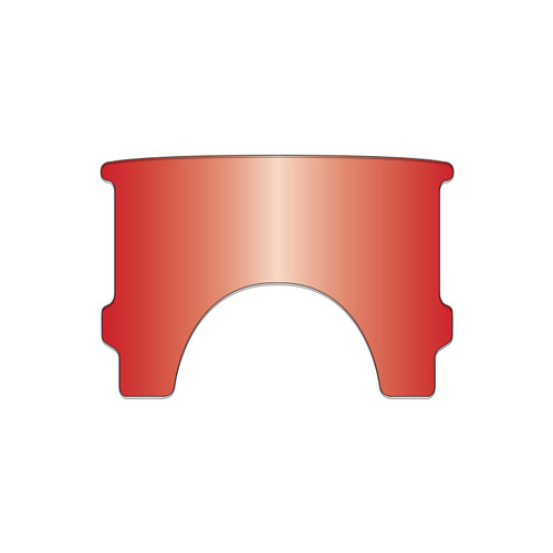 National Cycle Harley-Davidson FLST/FX Replacement Window - Red Part 23021