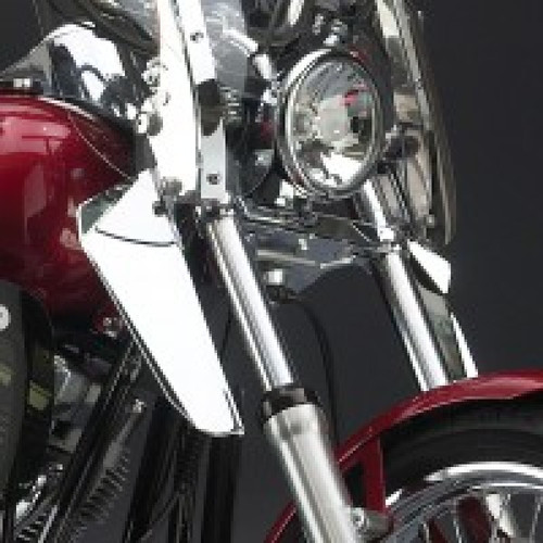 National Cycle Chrome Lower Deflectors for Harley-Davidson XL/FX Narrow 39 mm Forks (Part N76605)